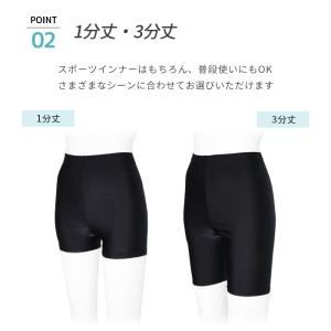 スポーツウェア レギンス 1分丈 3分丈 レデ...の詳細画像4