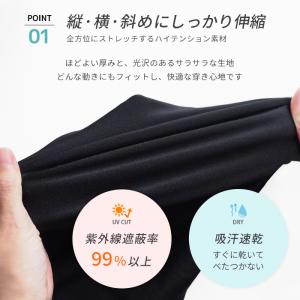スポーツウェア レギンス 5分丈 7分丈 レデ...の詳細画像3