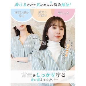 付け襟 ハイネック 夏用 UV つけ襟 ノース...の詳細画像5