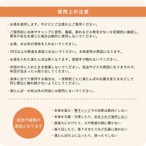 ゆたんぽ 湯たんぽ やわらかい ソフト 温冷両...の詳細画像5