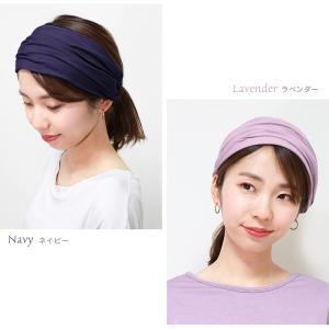 ヘアバンド レーヨン ヘアアクセサリー ターバ...の詳細画像4
