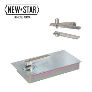 NewStar ニュースター 強化ガラスドア用 フロアヒンジ E-130 【中心