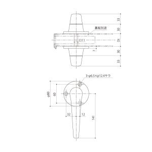 シブタニ グレモンハンドル H83V(内外セッ...の詳細画像1