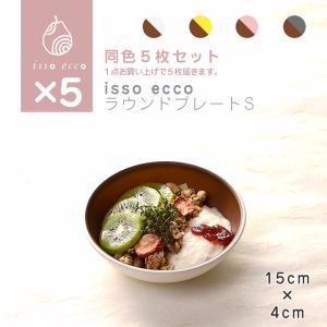 isso ecco 木目ラウンドプレートS 食器 ランチプレート 皿 木目 プラスチック 電子レンジ可 食洗機可 SHOWA｜ibplan