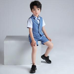 子供スーツ 半袖 5点セット ベスト 半ズボン...の詳細画像2