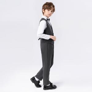 子供スーツ 長袖 4点セット ベスト ズボン ...の詳細画像1
