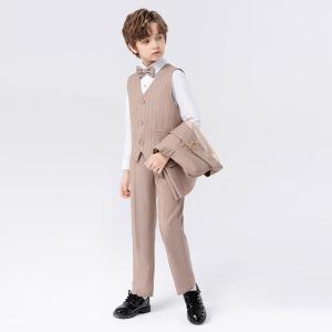 子供スーツ 長袖 4点セット ベスト ズボン ...の詳細画像2