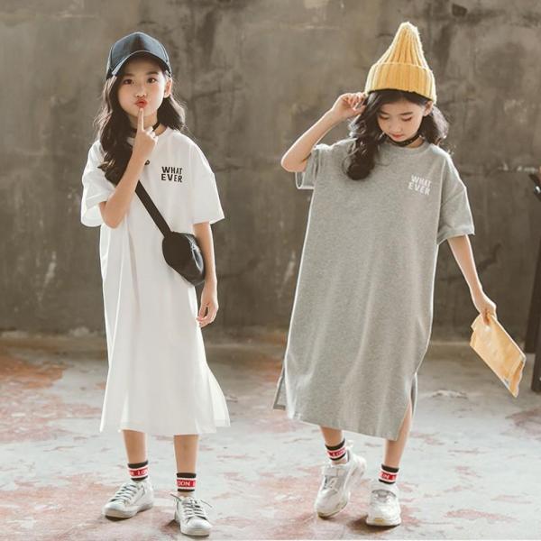 親子服 半袖 Tシャツ ワンピース キッズ 子供 韓国風 子供服 母さん子 ワンピースドレスレディー...
