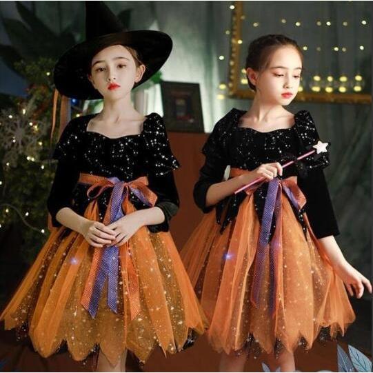 子供ドレス クリスマス ハロウィン 130 140 衣装 子ども コスプレ 可愛い コスチューム ワ...