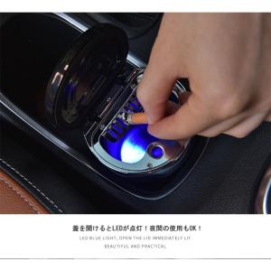 灰皿 車用 蓋付き車載用灰皿 方位磁石付き 車...の詳細画像4