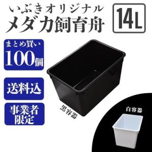 【送料込】メダカ舟 黒容器 白容器 14L 100個 ※事業者限定 水槽 トロ舟 トロファスト 飼育容器 屋外 鉢 大型 プラスチック｜ibuki472