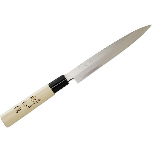 包丁 日本製 KC-591 関兼正 Sシリーズ ステンレス鋼付 PC口朴柄 柳刃 180mm 柳刃包...