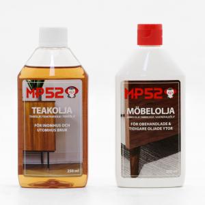 チークオイルMP52 + モベルオイルMP52 (オイル＆ワックス) 北欧家具 メンテナンス