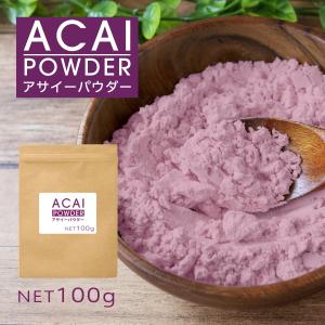 アサイーパウダー 100g アサイー粉末 スプレードライパウダー ブラジル産 ヨーグルト スムージー ジュース 南米  健康食品 スーパーフード サプリメント