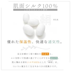 シルク 靴下 レディース 5本指ソックス <2...の詳細画像2
