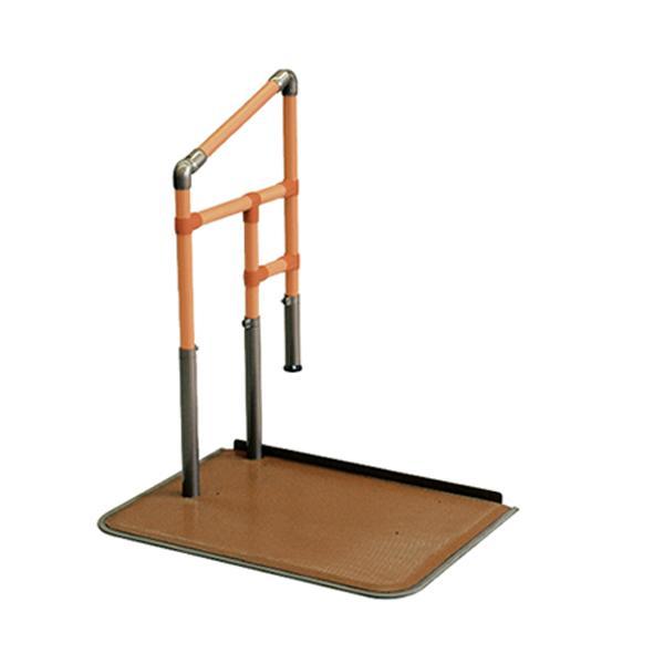 あがりかまち用たちあっぷ 片手すりステップ台なし／CKE-04（ヤザキ）