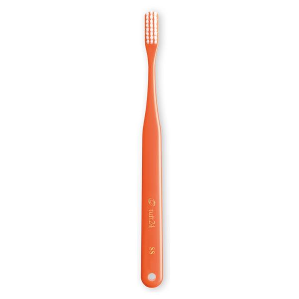 タフト24 キャップ付き ESS（エキストラソフト）／オレンジ （オーラルケア）やわらかい歯ブラシ