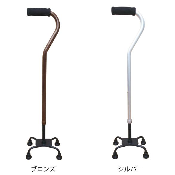スワン型クォードケイン（4点杖）／ブロンズ（ファーストレイト）FR-5831