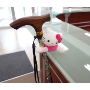 おでかけマスコット （ハローキティー）／ピンク（マキテック）杖用アクセサリー057150-13｜アイケアショップ