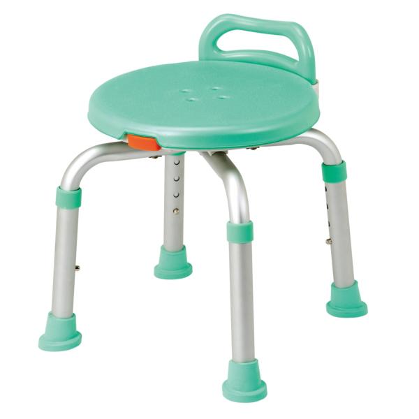 らくらく回転チェア／グリーン（マキテック）YK-360GR 回転式シャワーチェア