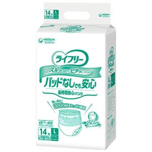 ライフリー 尿とりパッドなしでも長時間安心パンツ Lサイズ／14枚入（ユニ・チャーム）約7回分吸収 55665
