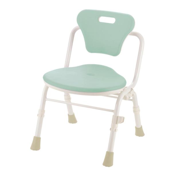 やわらかシャワーチェア クレオ折りたたみ 防カビプラス 背付460／ライトグリーン（リッチェル）14...