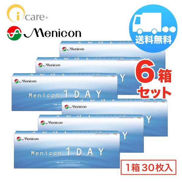メニコンワンデー×6箱セット（1箱30枚入り） menicon 1日使い捨て ソフトコンタクトレンズ...
