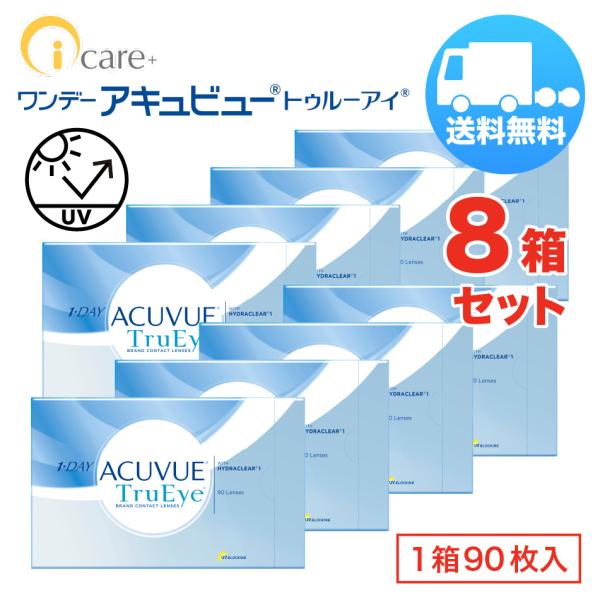 ワンデー アキュビュー トゥルーアイ×8箱セット（1箱90枚入り） ジョンソン・エンド・ジョンソン ...