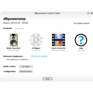 dBpoweramp 2023 パーソナル  シングルPC Windows & macOS CDリッピングソフト