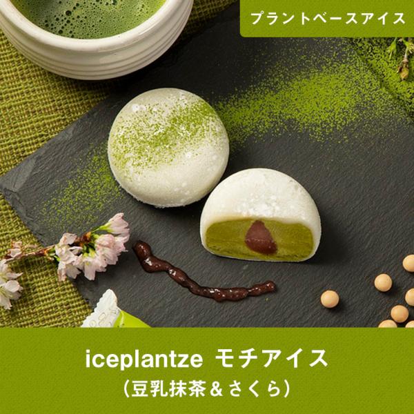 iceplantze モチアイス（豆乳抹茶＆さくら）