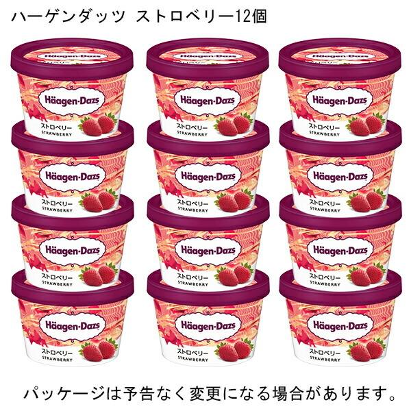 ギフト対応 ハーゲンダッツ ミニカップ ストロベリー 110ml×12個 北海道沖縄離島は送料追加