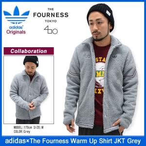 アディダス オリジナルス×The Fourness adidas Originals by The Fourness ジャケット メンズ ウォーム アップ シャツ グレー (AA8996)｜icefield