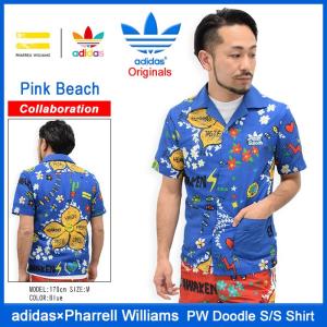 アディダス オリジナルス×ファレル・ウィリアムス adidas Originals = PHARRELL WILLIAMS シャツ 半袖 メンズ PW ドゥードゥル(AO2985)｜icefield