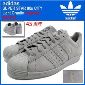 アディダス adidas スニーカー スーパースター 80s シティー Light Granite ベルリン オリジナルス メンズ(男性用) (BERLIN 45周年 B32661)｜icefield