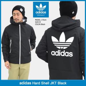 アディダス adidas ジャケット メンズ ハード シェル ブラック オリジナルス(Hard Shell JKT Black Originals マウンテンパーカー BR4146)｜icefield