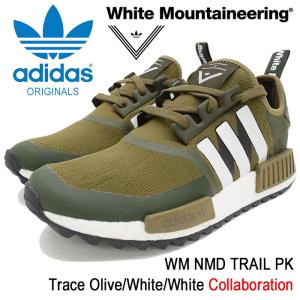 アディダス オリジナルス×White Mountaineering スニーカー メンズ 男性用 WM ノマド トレイル PK Trace Olive/White/White コラボ(CG3647)｜icefield