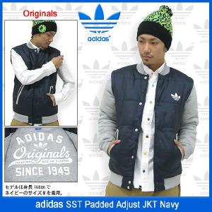 アディダス adidas SST パテッド アジャスト ジャケット ネイビー オリジナルス(ADIDAS SST Padded Adjust JKT Navy メンズ F42877)｜icefield