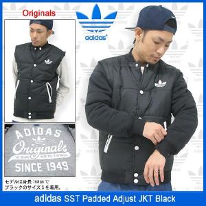 アディダス adidas SST パテッド アジャスト ジャケット ブラック オリジナルス(ADIDAS SST Padded Adjust JKT メンズ F42878)｜icefield