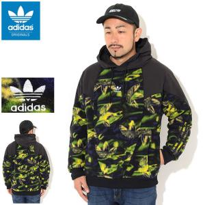 アディダス ジャケット adidas メンズ ビッグ トレフォイル プリント フーディ オリジナルス(Big Trefoil Print Hoodie JKT フリース GE0827)｜icefield