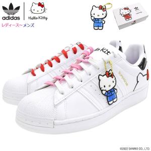 アディダス スニーカー adidas レディース & メンズ ハローキティ ウィメンズ スーパースター Footwear White/Footwear White/Pink(GW7168)｜icefield