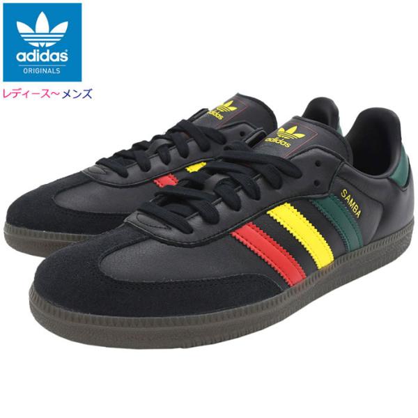 アディダス スニーカー adidas レディース &amp; メンズ サンバ OG Core Black/Y...