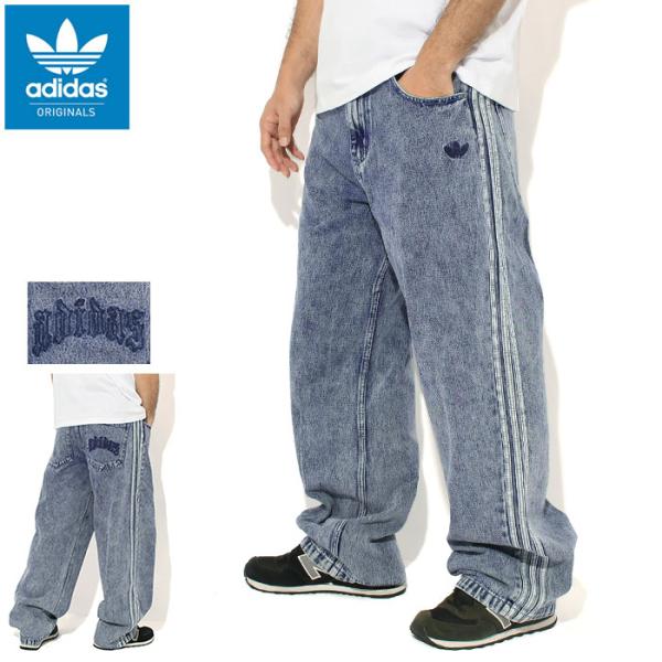 アディダス パンツ adidas メンズ SST ライトインディゴ デニム トラックパンツ オリジナ...