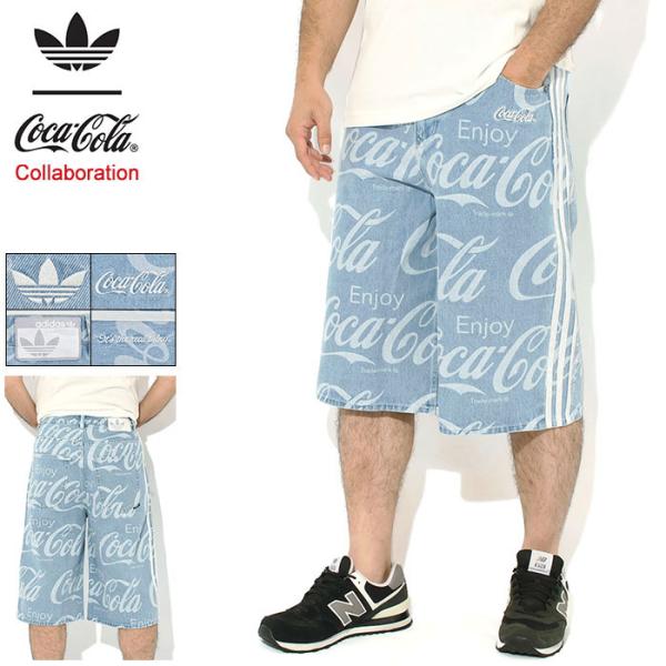 アディダス ハーフパンツ adidas メンズ コカ・コーラ デニム ショーツ コラボ オリジナルス...