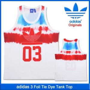 アディダス adidas 3 フォイル タイダイ タンクトップ オリジナルス(3 Foil Tie Dye Tank Top Originals トップス メンズ 男性用 S89174)｜icefield