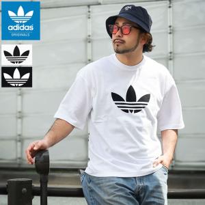 海外限定アディダスオリジナルストレフォイルロゴ　ビッグ両面ロゴ2XO裏起毛大きい adidas originals アディダスオリジナルス ビッグ トレフォイル バッグ