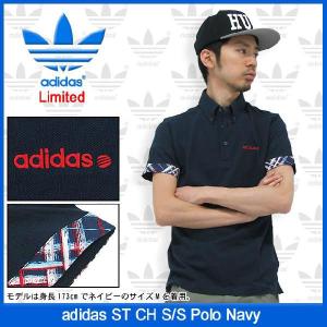 アディダス adidas ST CH ポロシャツ 半袖 ネイビー 限定(ST CH S/S Polo Navy Limited Z54876)｜icefield