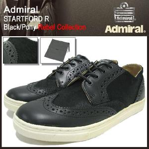 アドミラル Admiral スニーカー スタートフォード R ブラック/ポニー レベルコレクション(ADMIRAL rebel collection SJAD1301-021)｜icefield