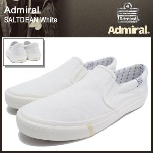 アドミラル Admiral スニーカー ソルトディーン ホワイト メンズ 男性用(admiral ADMIRAL saltdean white スリッポン SJAD1504-01)｜icefield