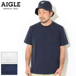 エーグル Tシャツ 半袖 AIGLE メンズ ポケット ( AIGLE Pocket S/S Tee ポケT T-SHIRTS カットソー トップス メンズ 男性用 ZTHQ054 )[M便 1/1]｜icefield