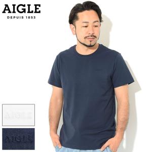 エーグル Tシャツ 半袖 AIGLE メンズ ロゴ プライムフレックス ベーシック ( Logo Prime Flex Basic S/S Tee T-SHIRTS カットソー ZTHQ289 )[M便 1/1]